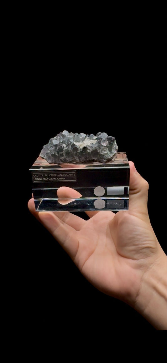 0281- Clacite, Fluorite, and Quartz