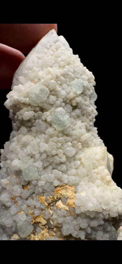 097- Fluorite on Candle Quartz