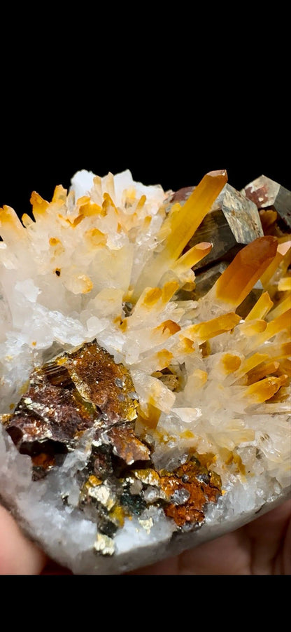0372- Mango Quartz with Pyrite