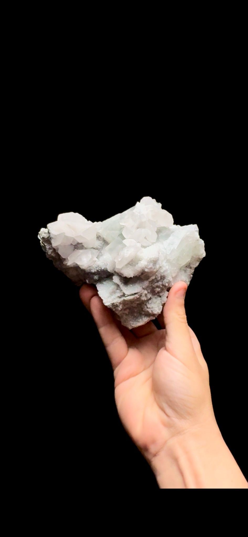 0455- Calcite on Fluorite with Quartz