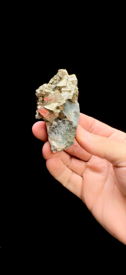 0310- Pyrite on Quartz