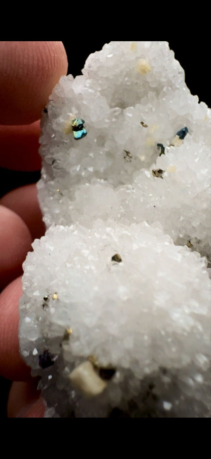 080- Pyrite on Quartz