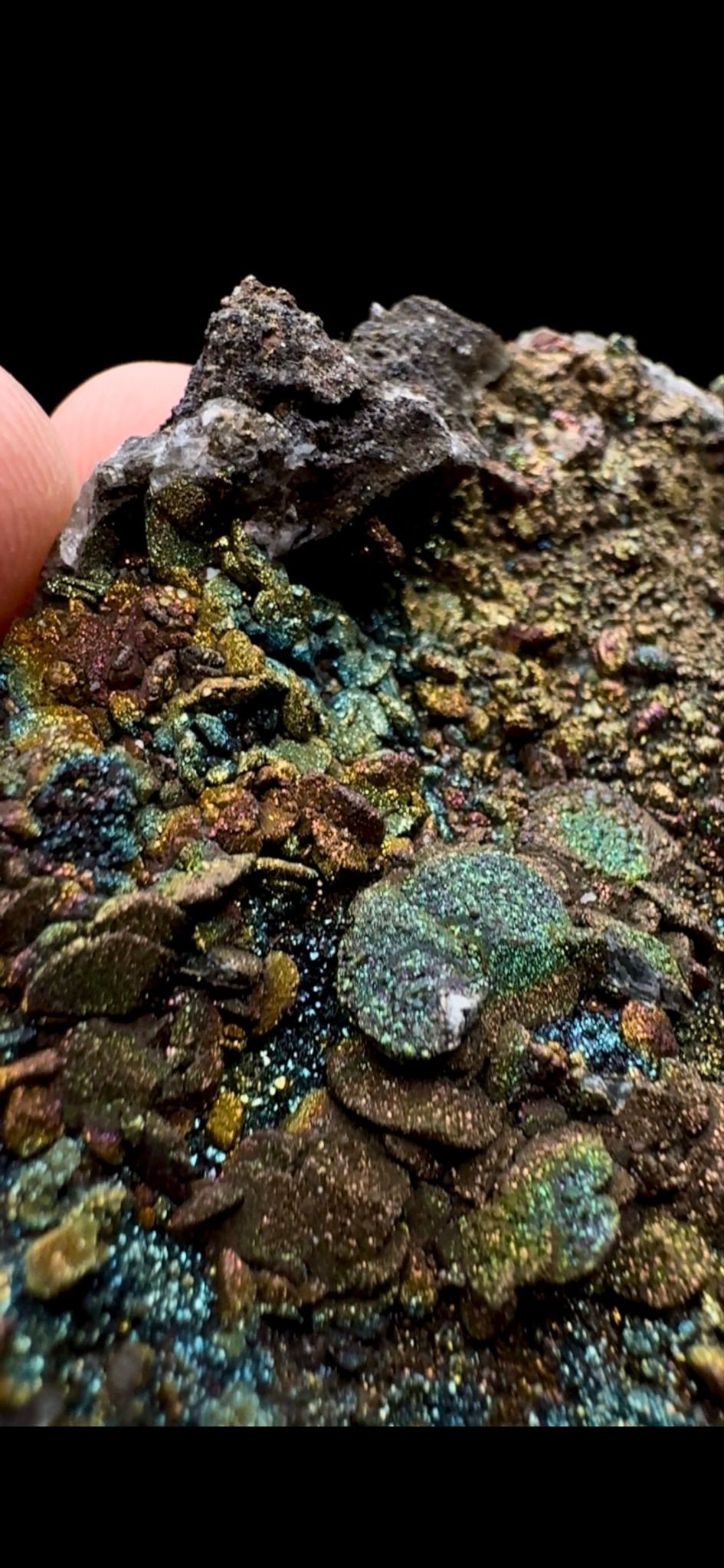 023- Pyrite on Calcite