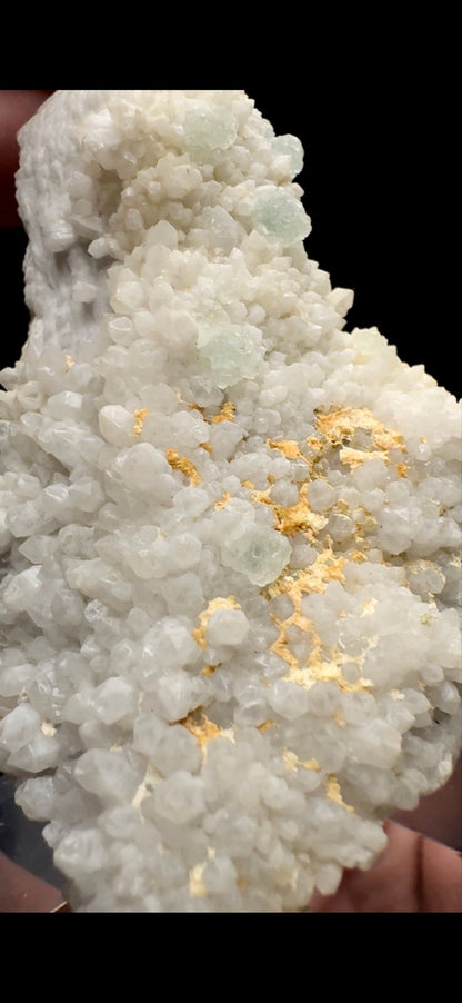 097- Fluorite on Candle Quartz