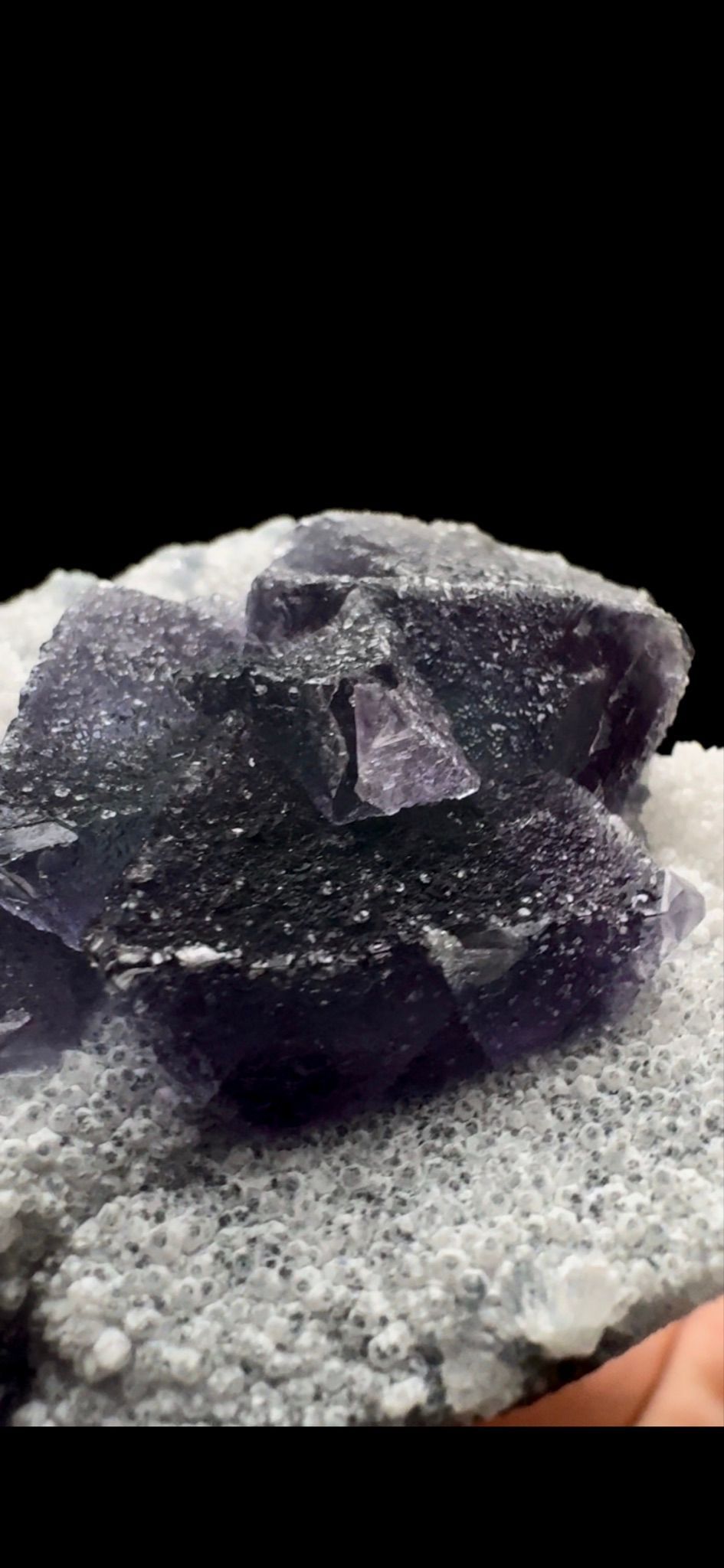0423- Fluorite on Quartz