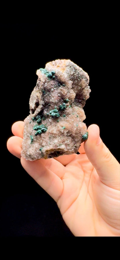 614- Malachite On Quartz