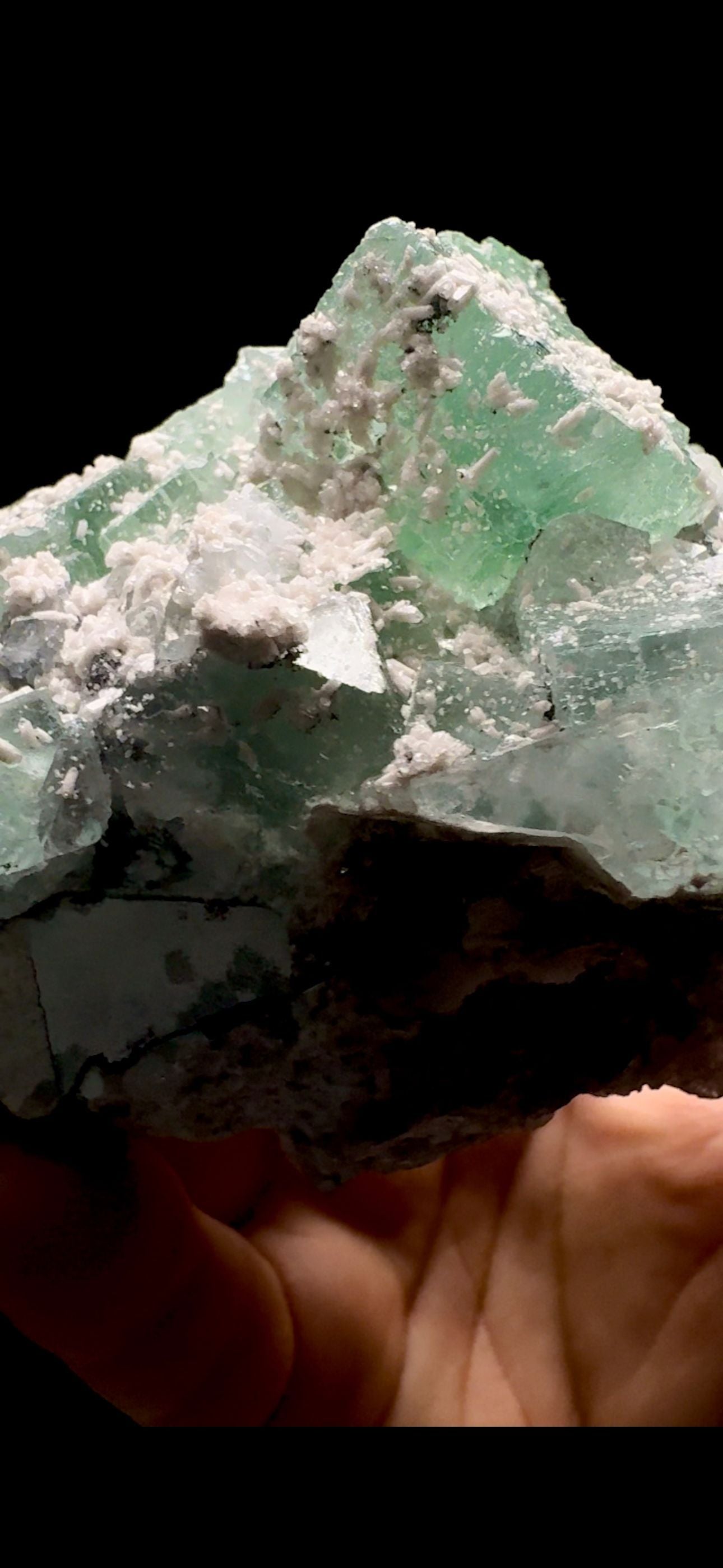 340- Fluorite With Calcite