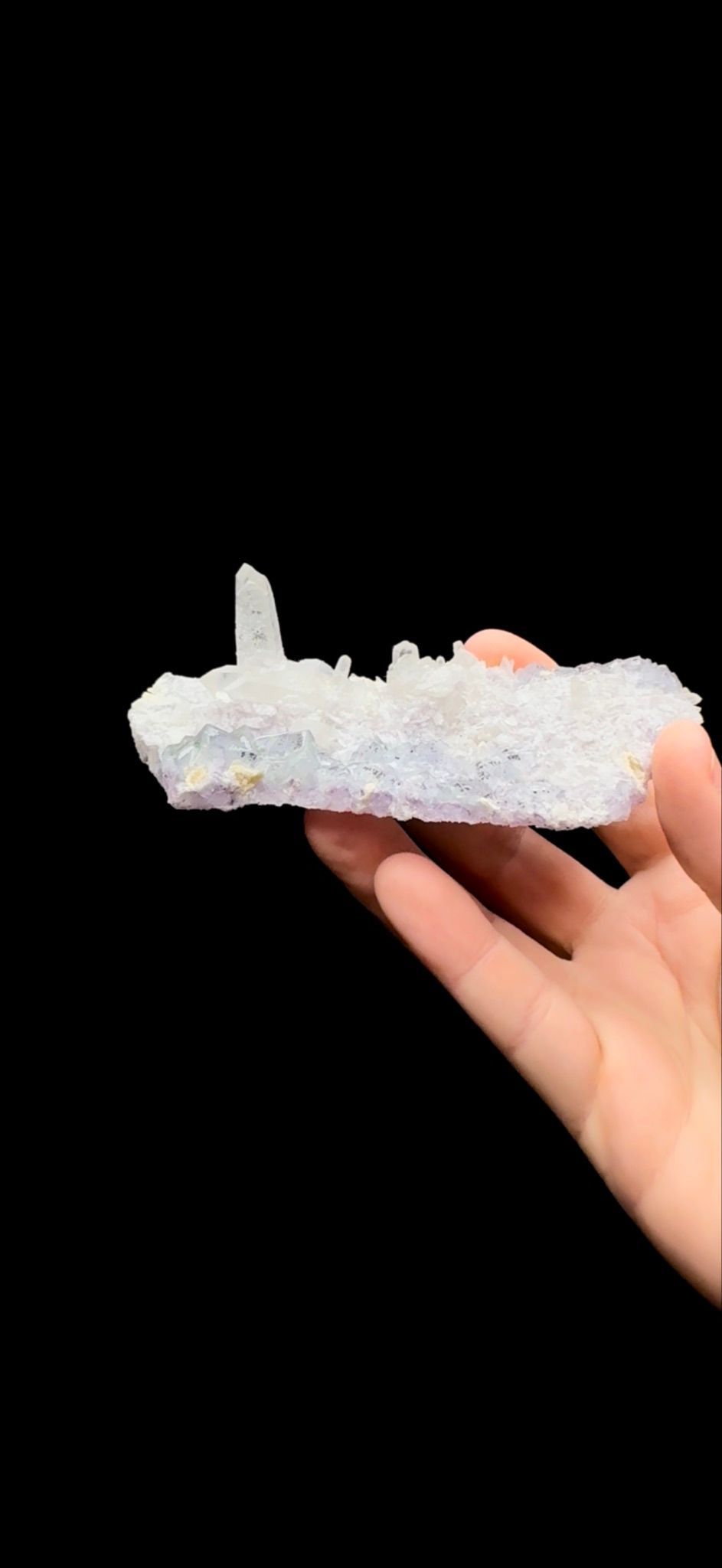 201- Fluorite on Quartz