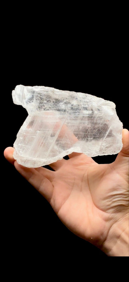 856- Selenite with Hematite