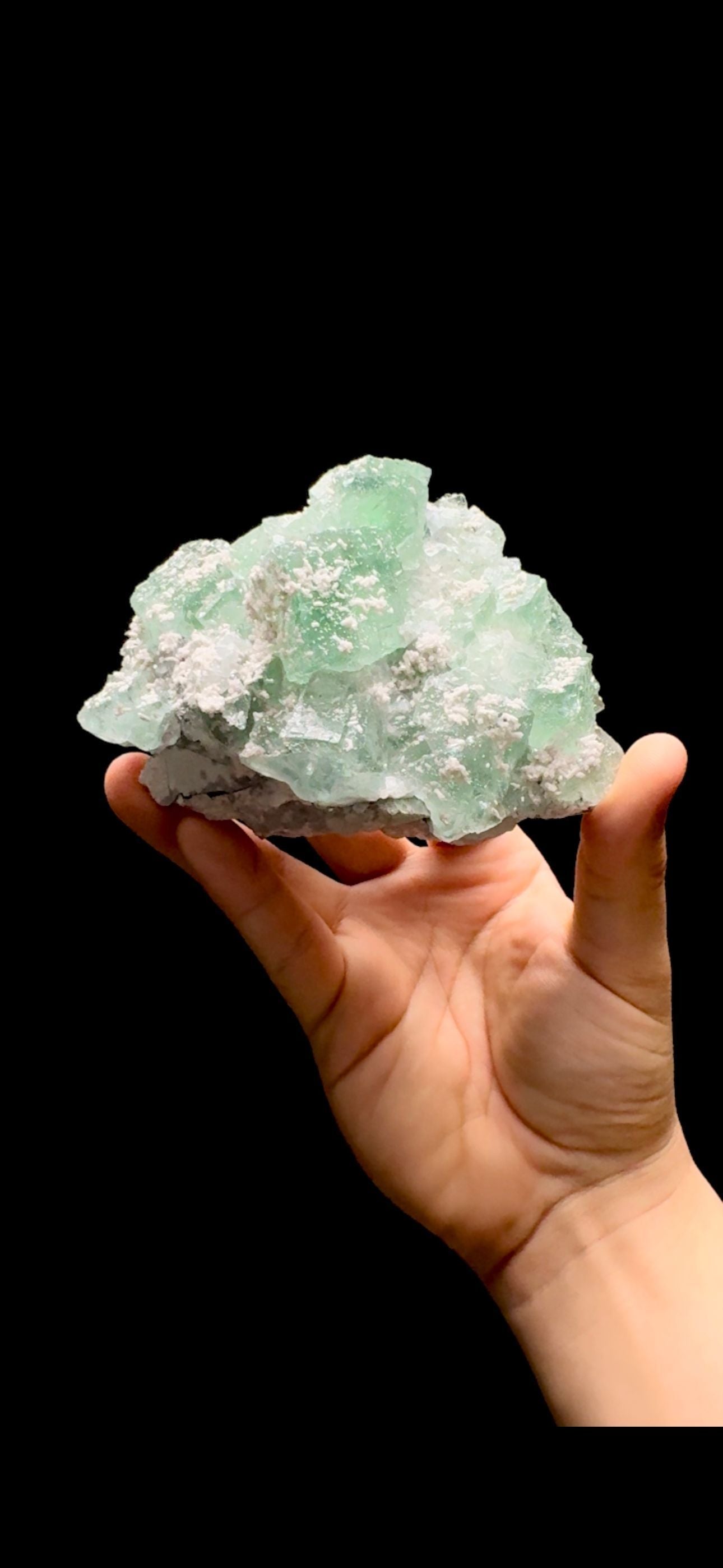 340- Fluorite With Calcite