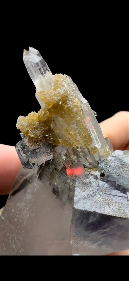 202- Fluorite with Quartz and Mica