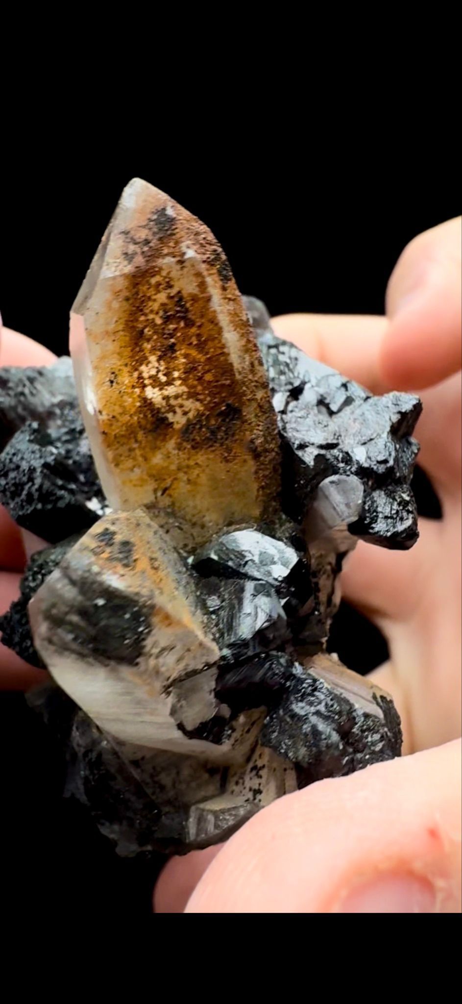 212- Specularite on Quartz