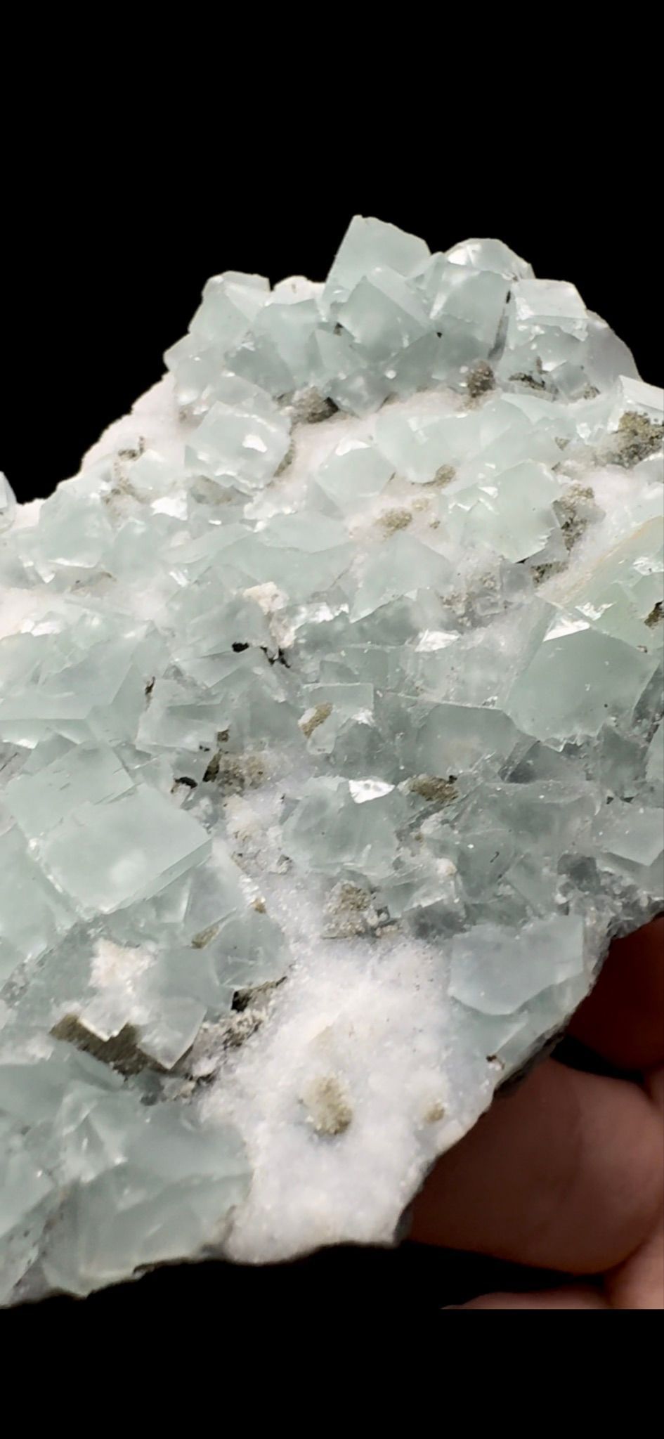 066- Fluorite On Quartz