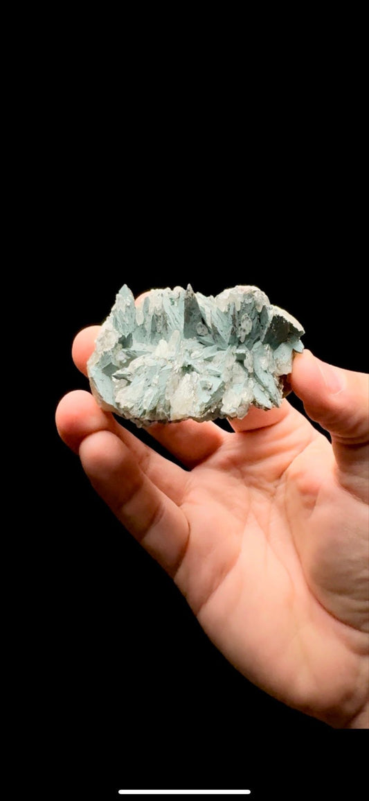 760- Green Calcite with Pyrite
