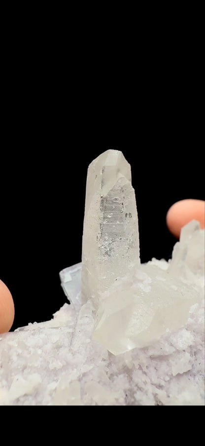 201- Fluorite on Quartz