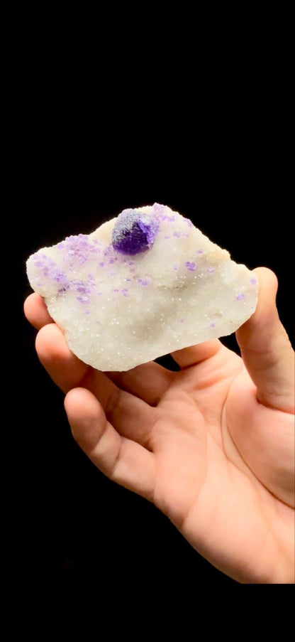 881- Fluorite on Quartz