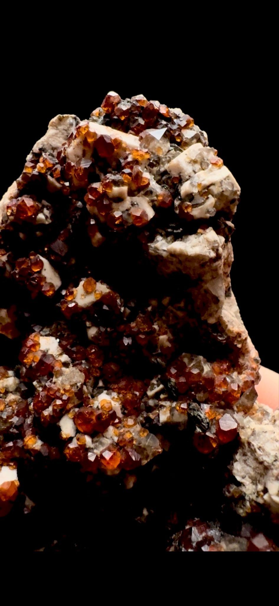 0315- Garnet on Smokey Quartz