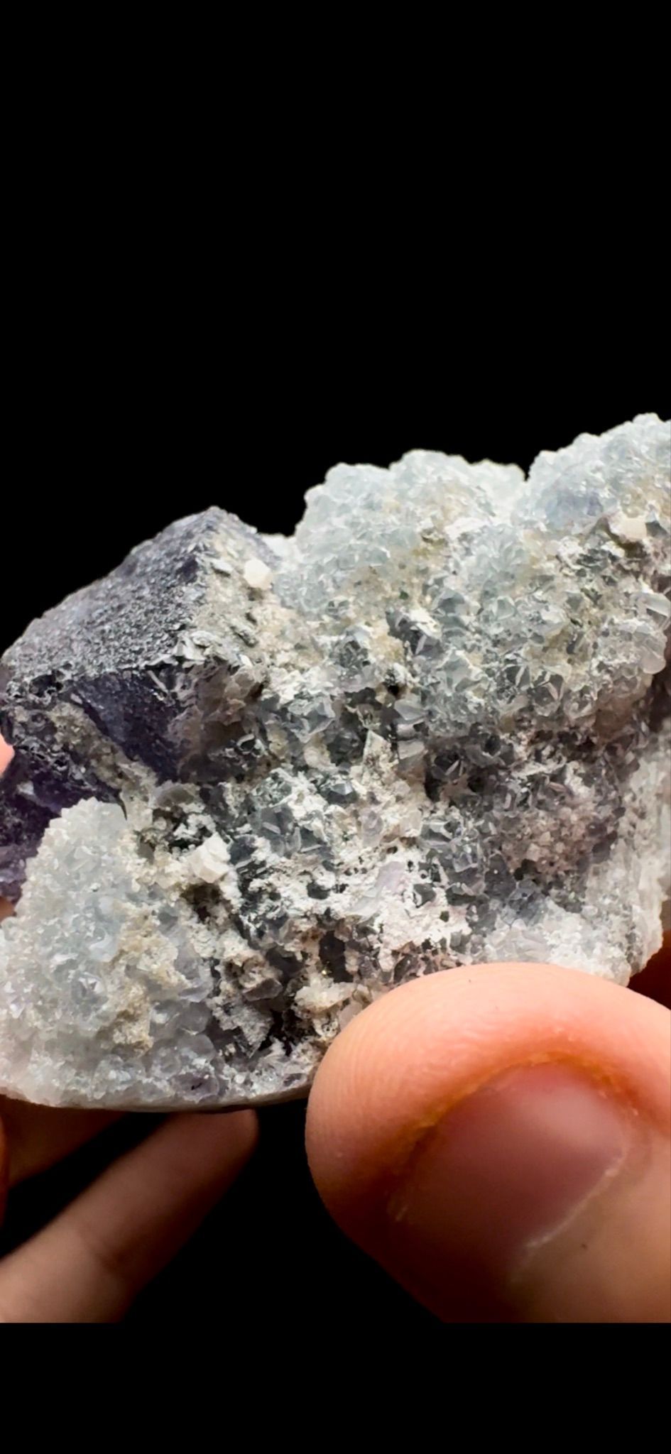 0423- Fluorite on Quartz