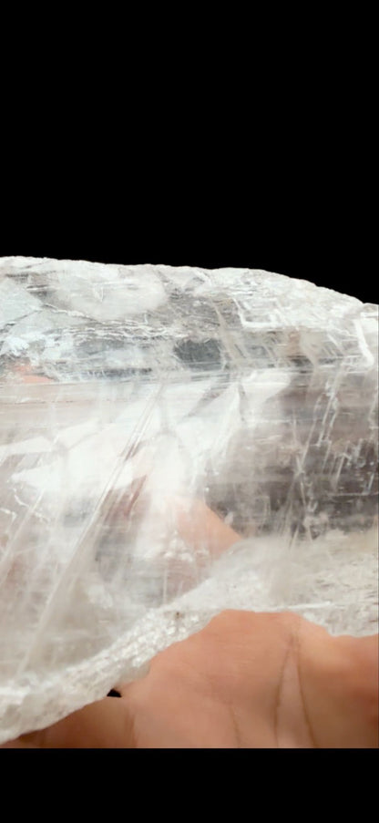 856- Selenite with Hematite