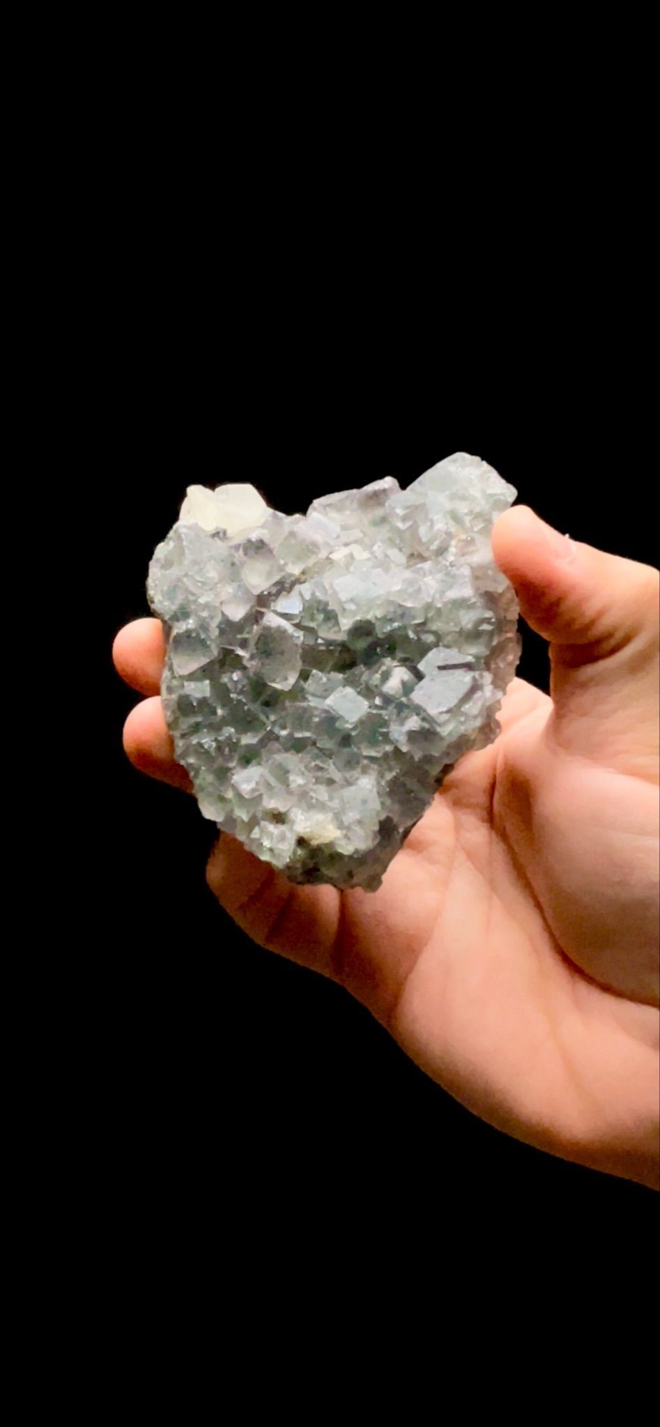 909- Fluorite with Calcite