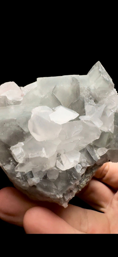 0454- Calcite on Fluorite