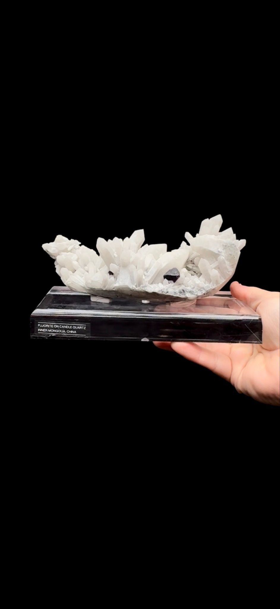228- Fluorite on Quartz