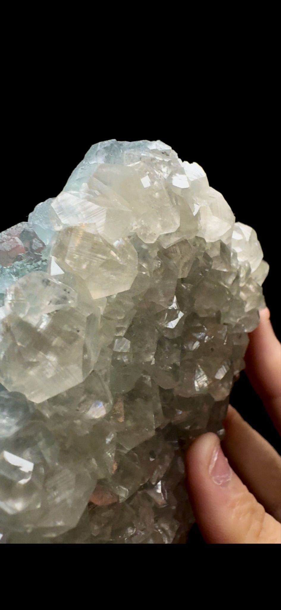 0413- Fluorite on Calcite