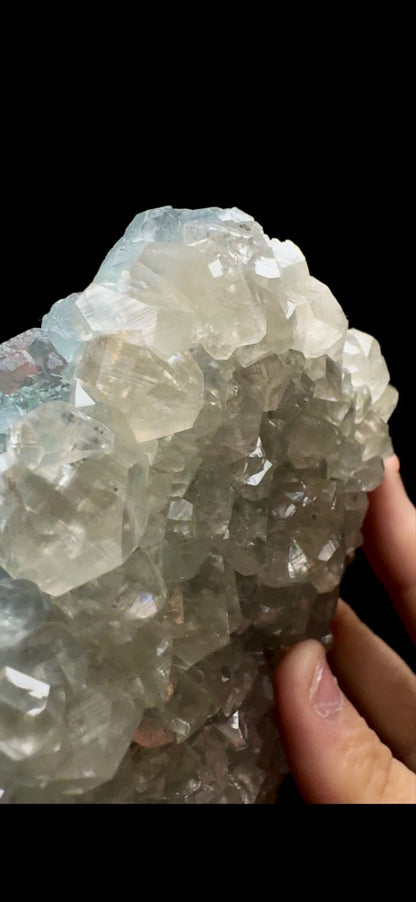 0413- Fluorite on Calcite