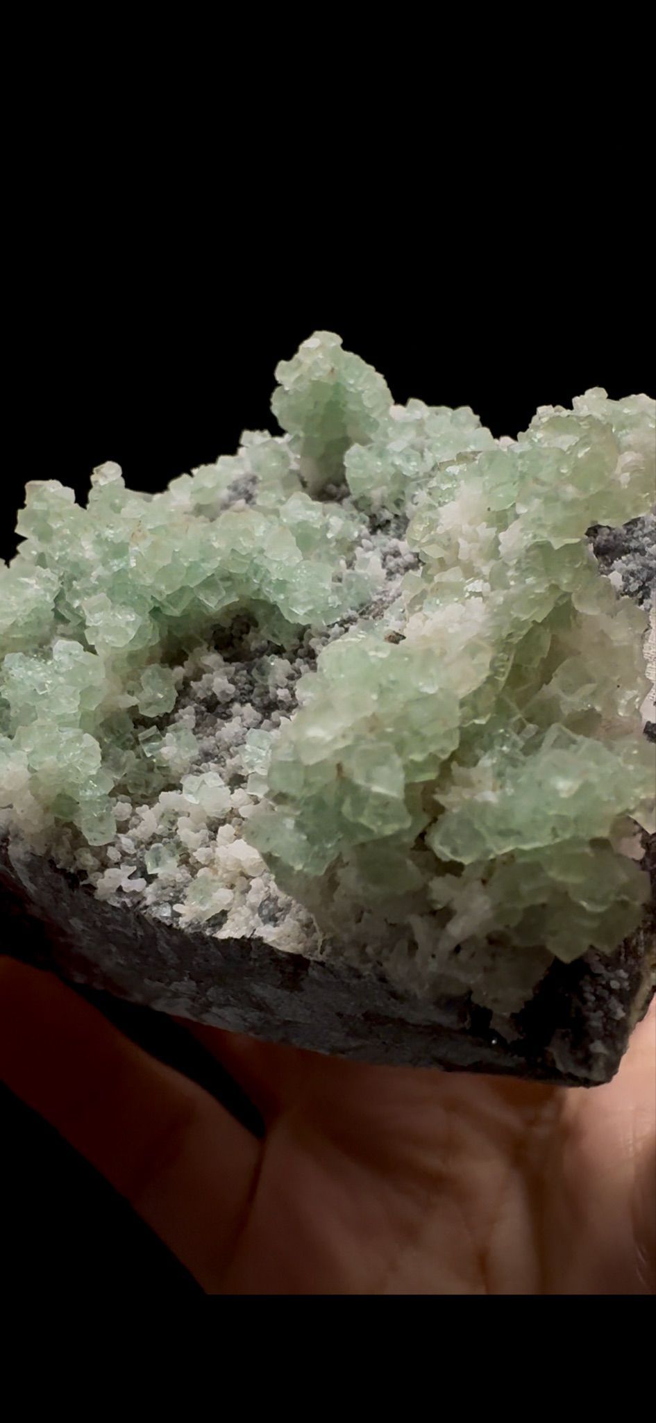 0292- Botryoidal Fluorite with Calcite