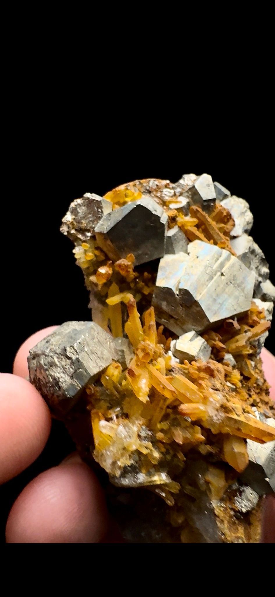 0371- Mango Quartz with Pyrite