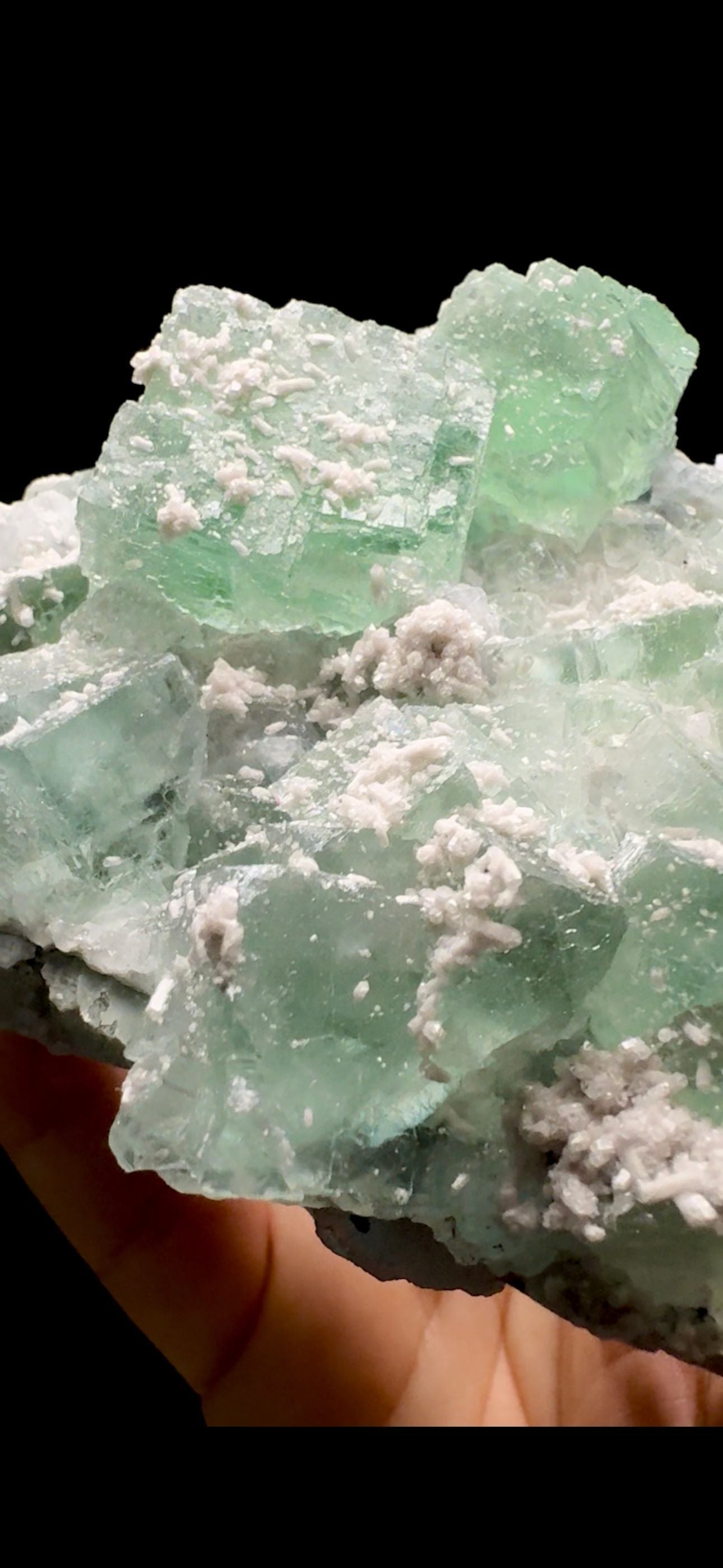 340- Fluorite With Calcite