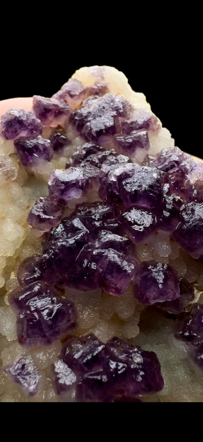 082- Fluorite on Quartz
