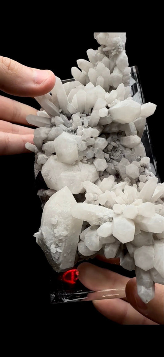 228- Fluorite on Quartz