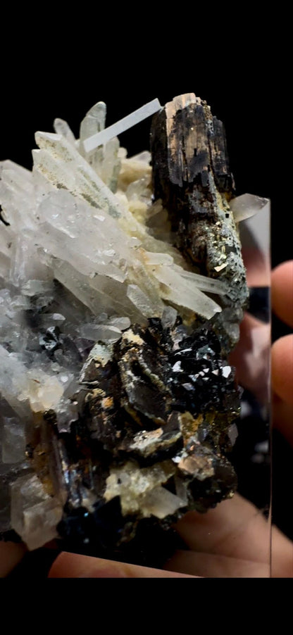 0511- Fluorite with Quartz and Magnetite