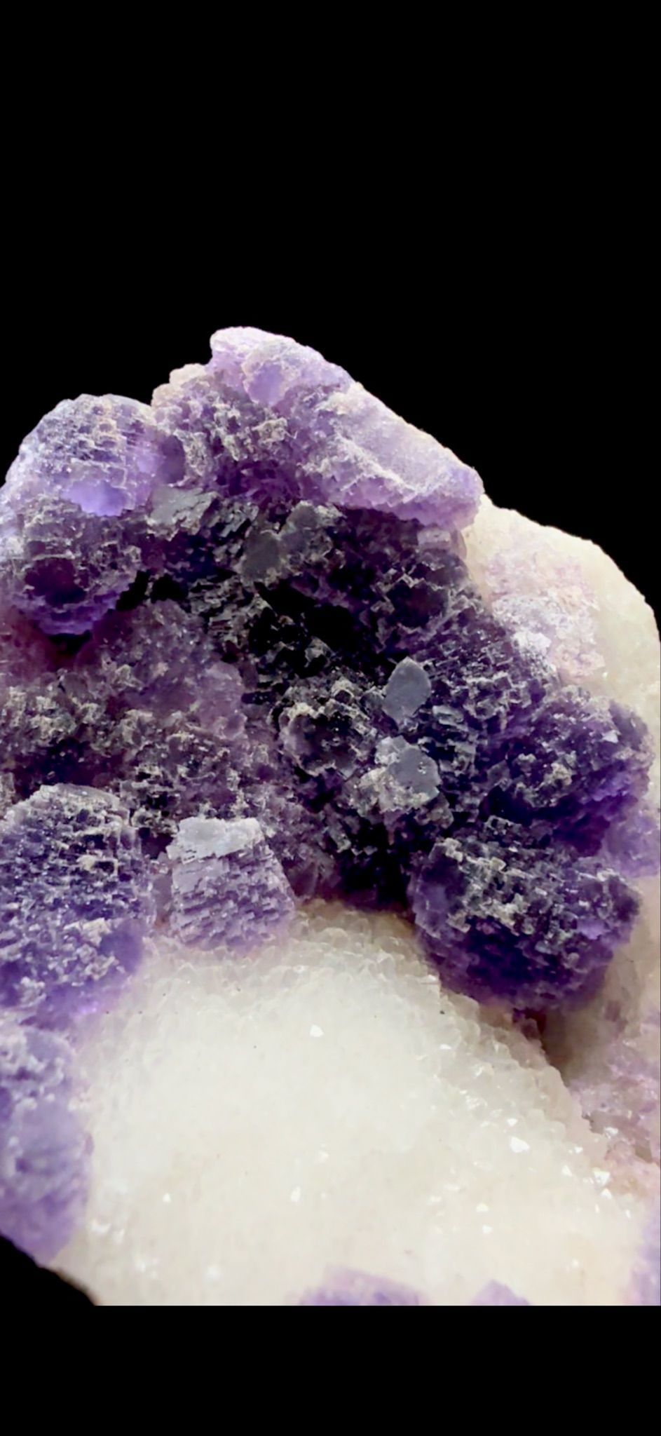 882- Fluorite on Quartz