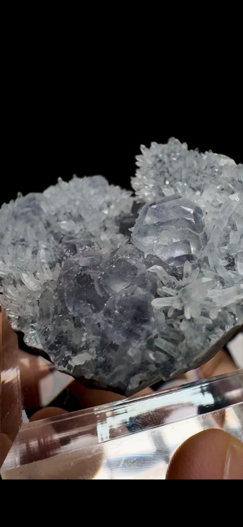 0510- Fluorite on Quartz