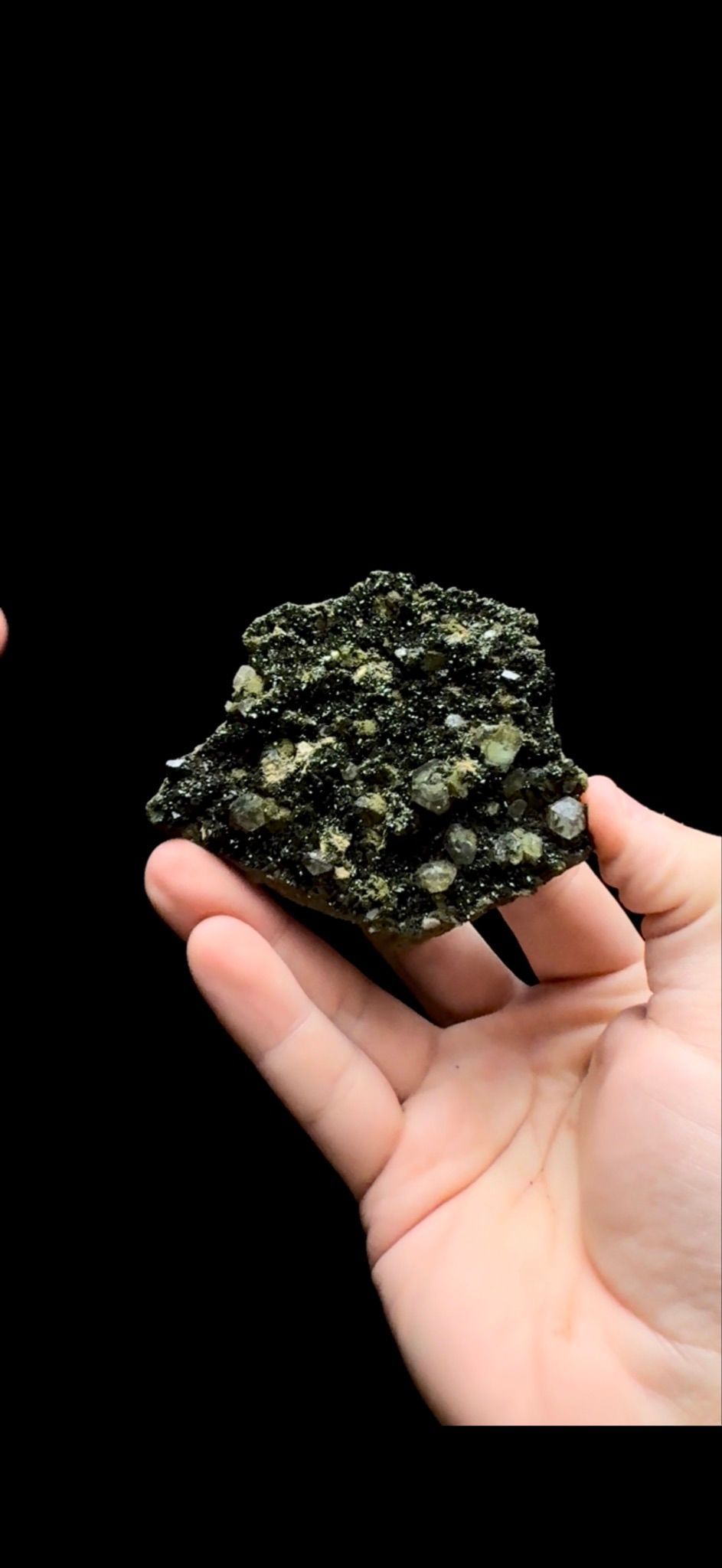 0361- Epidote on Quartz