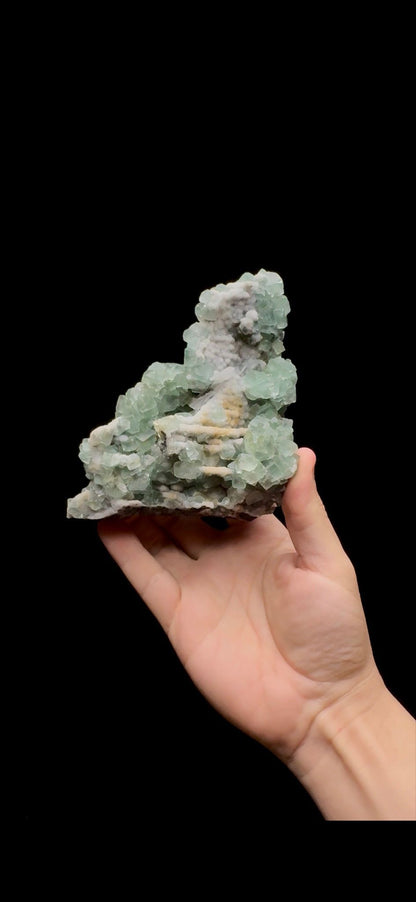 0239- Fluorite on Quartz