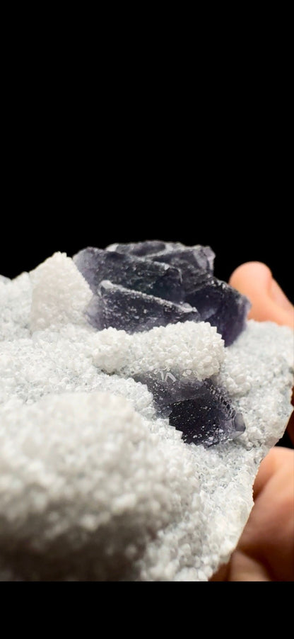 0423- Fluorite on Quartz