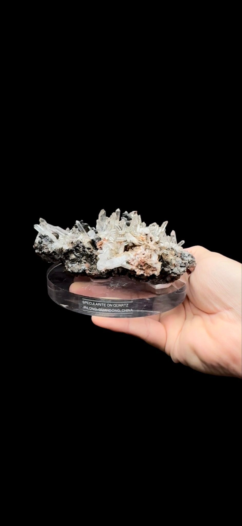 211- Specularite with Quartz