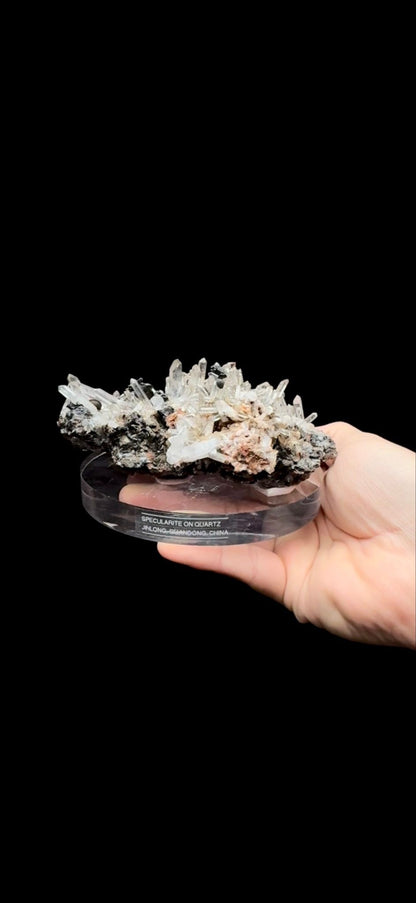 211- Specularite with Quartz