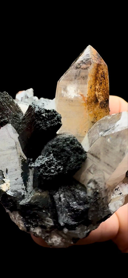 212- Specularite on Quartz