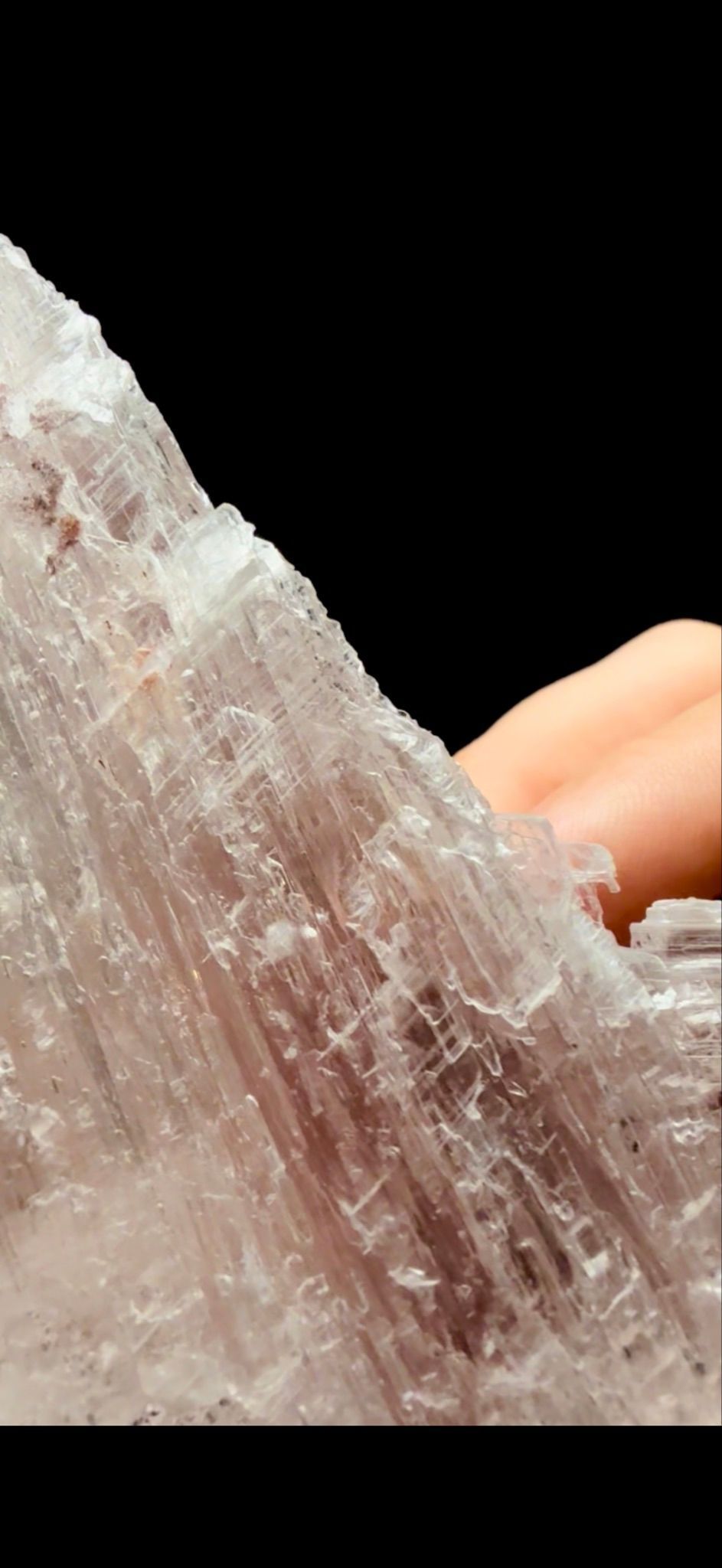 854- Selenite With Hematite