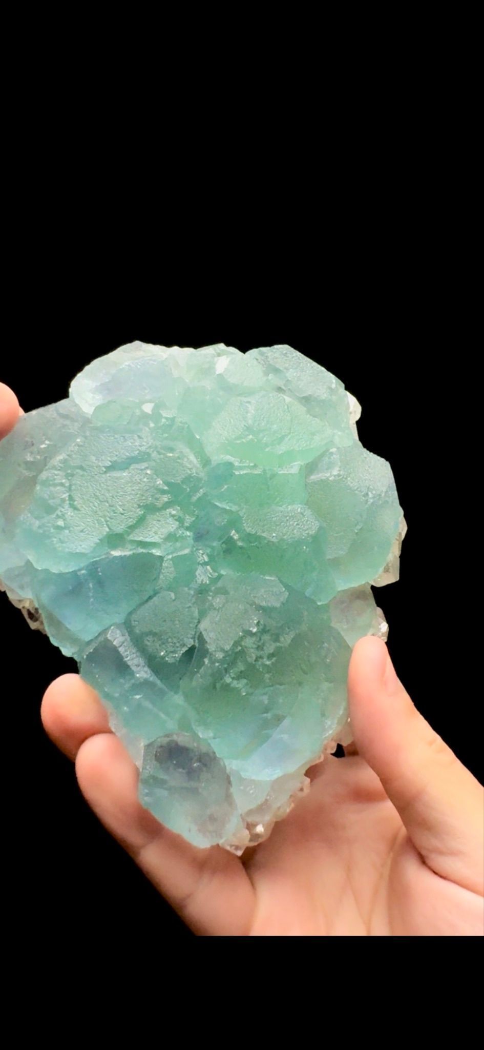 0413- Fluorite on Calcite