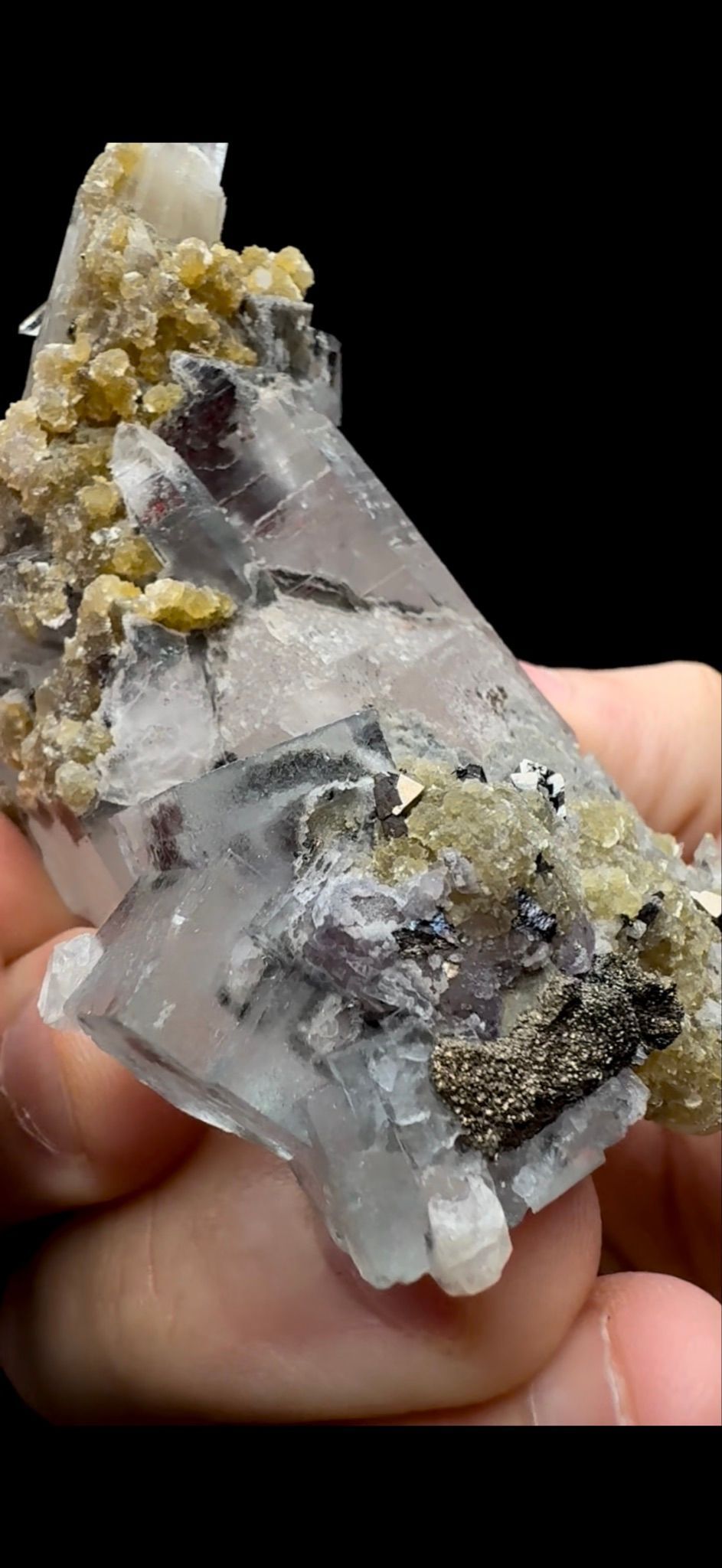 202- Fluorite with Quartz and Mica