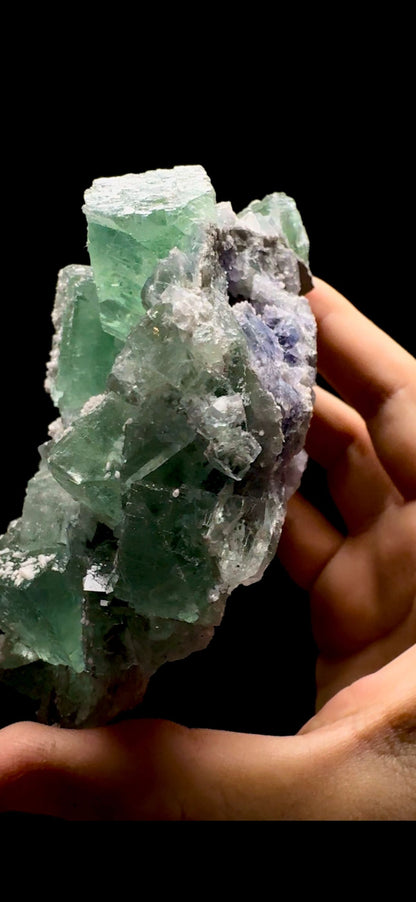340- Fluorite With Calcite